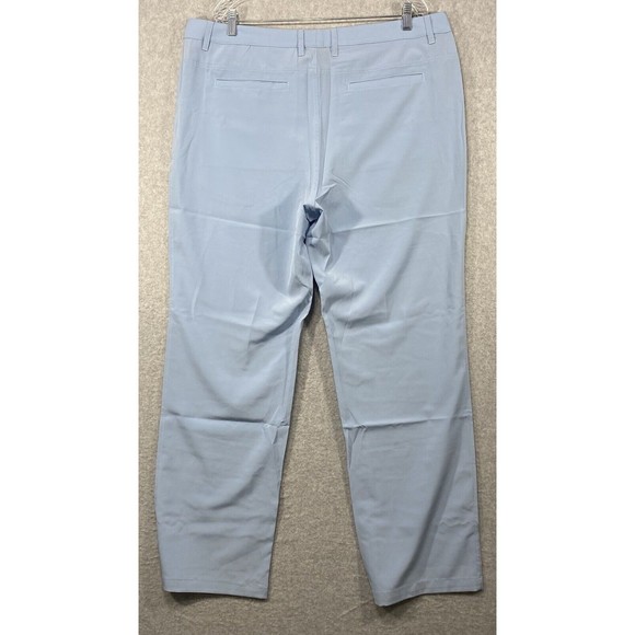 Short Par 4 Pants Mens 38x32 (41x32) Preppy Performance Golf Stretch Blue‎ Chino - Picture 7 of 15